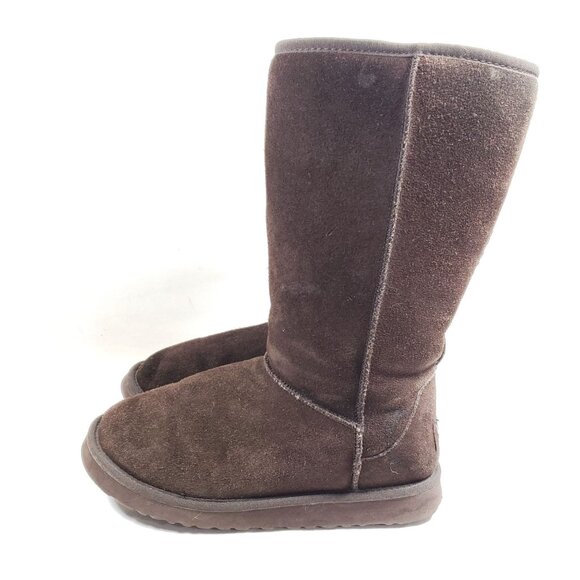 UGG Australia Women's Size 7 Brown Suede Leather Boots - Picture 3 of 10